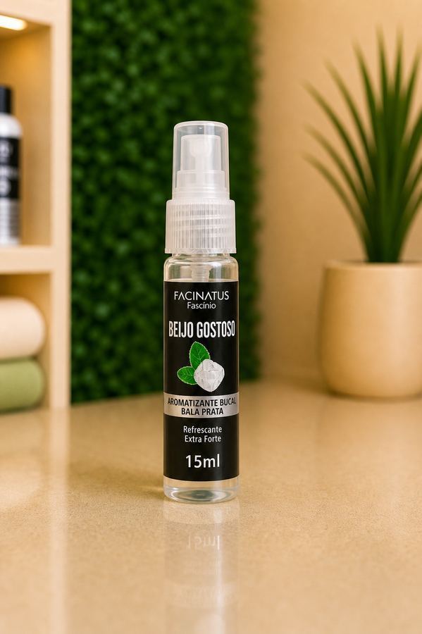 AROMATIZANTE BUCAL BALA PRETA BEIJO GOSTOSO 15ML