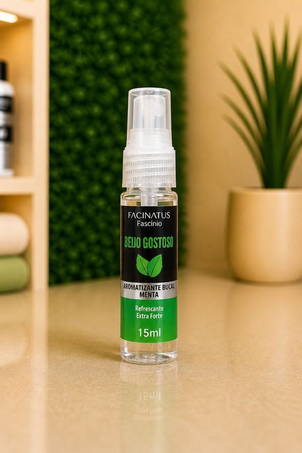 AROMATIZANTE BUCAL MENTA BEIJO GOSTOSO 15ML