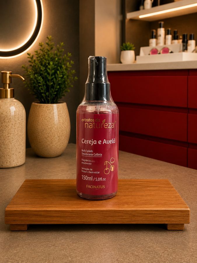 BODY SPLASH FEMININO CEREJA E AVELÃ 150ML