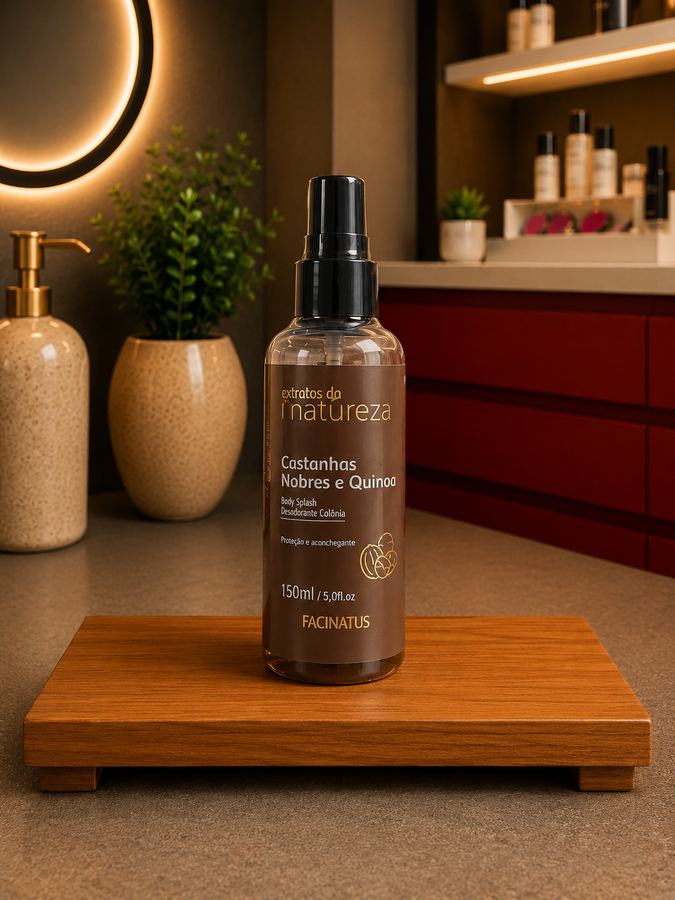 BODY SPLASH FEMININO CASTANHAS NOBRES E QUINOA 150ML