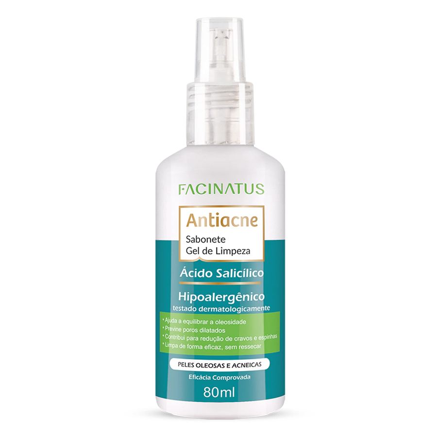 GEL DE LIMPEZA ANTIACNE FACIAL 80ML