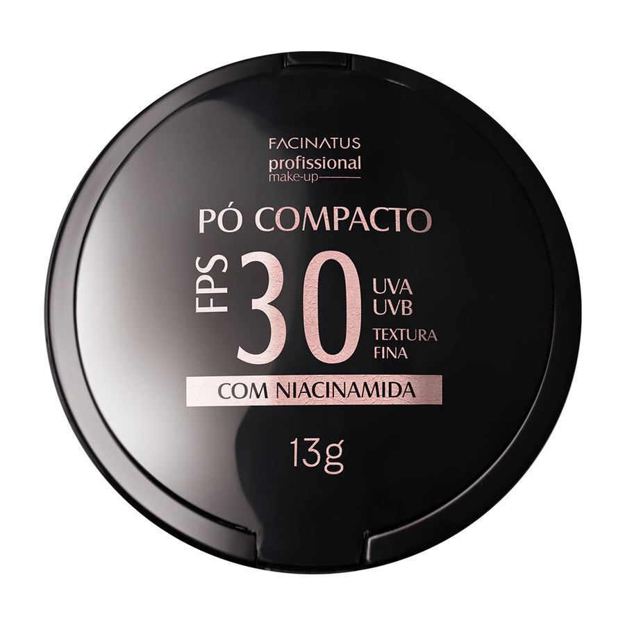 PÓ COMPACTO FPS 30 COR ESCURA