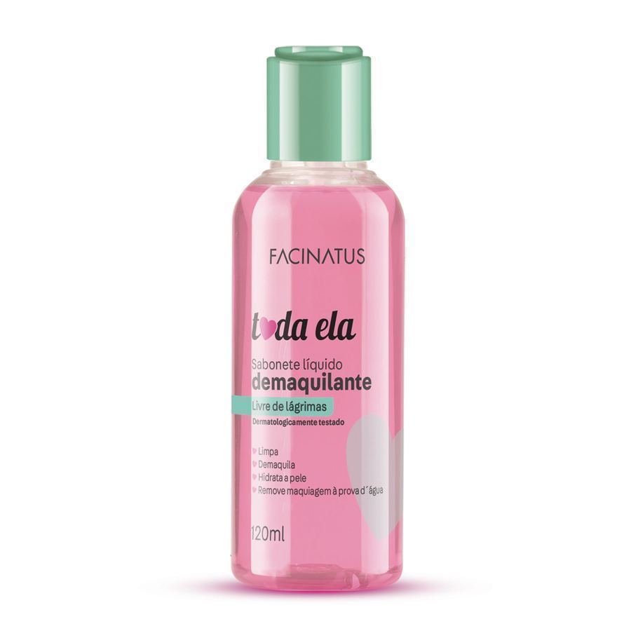 TODA ELA SABONETE LIQUIDO  DEMAQUILANTE 120ML