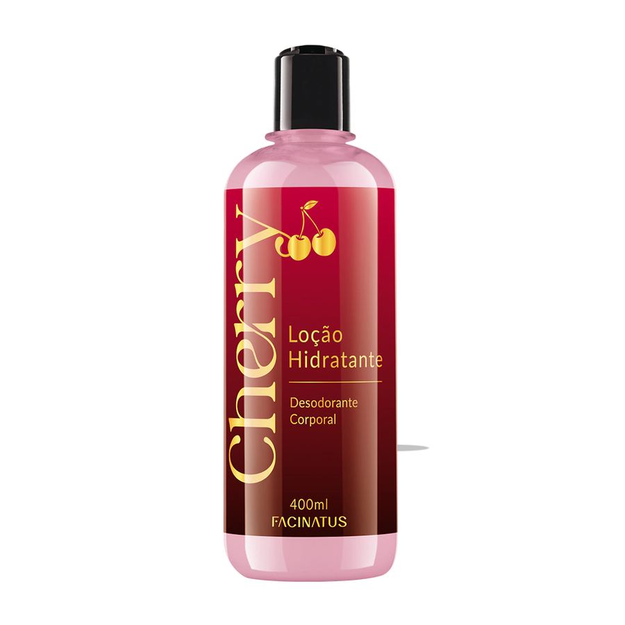 CHERRY LOÇÃO HIDRATANTE DESODORANTE CORPORAL FEMININO 400ML