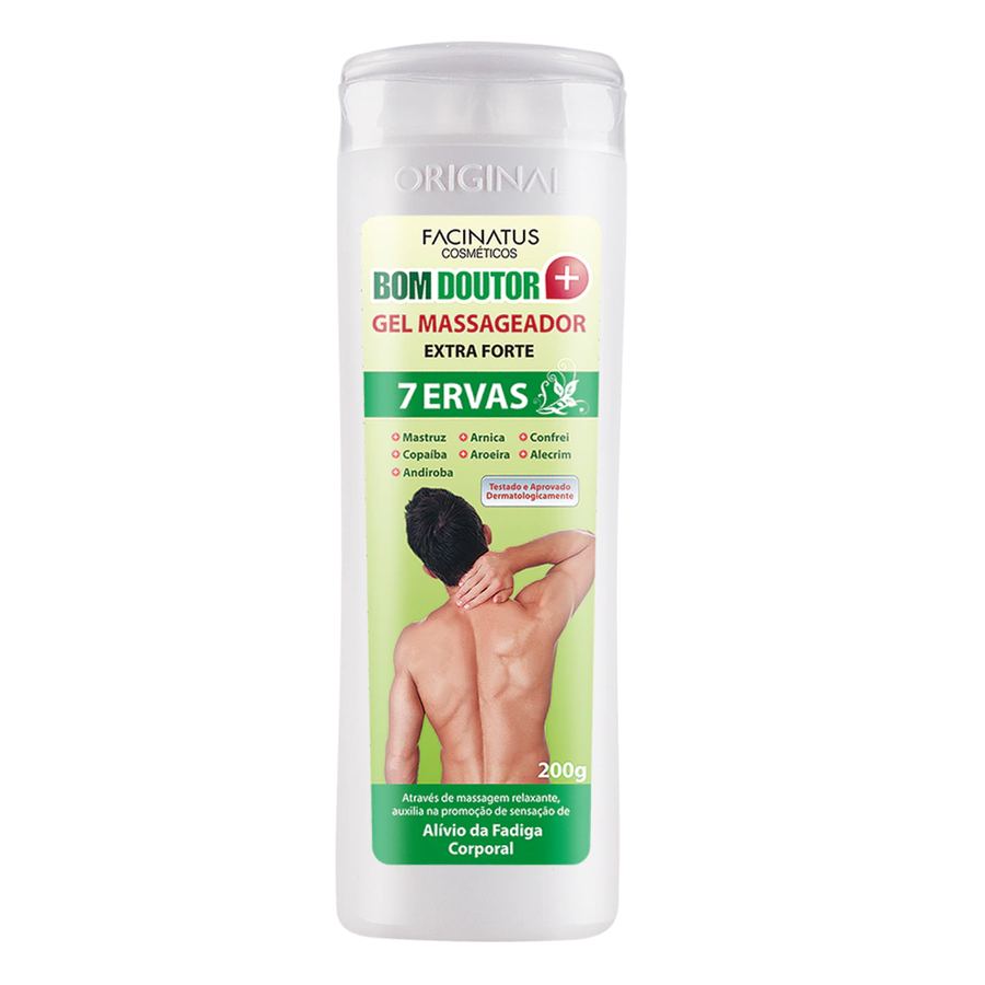 GEL MASSAGEADOR SETE ERVAS BOM DOUTOR 200G