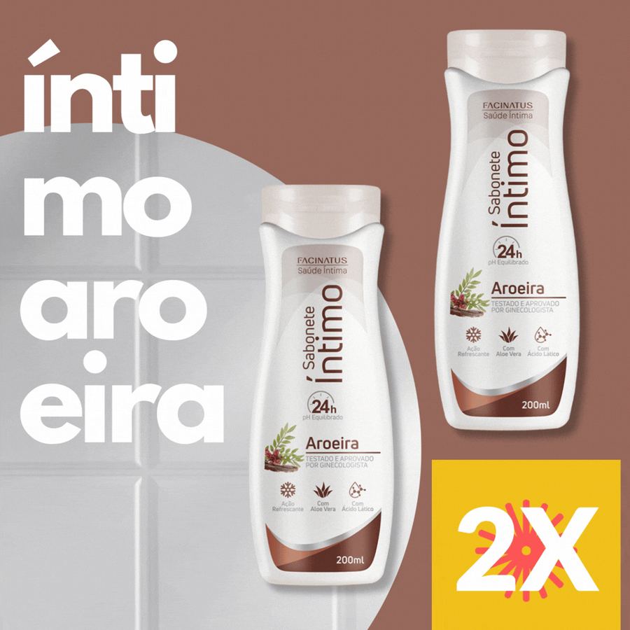 KIT 2 SABONETES INTIMOS DE AROEIRA 200ML