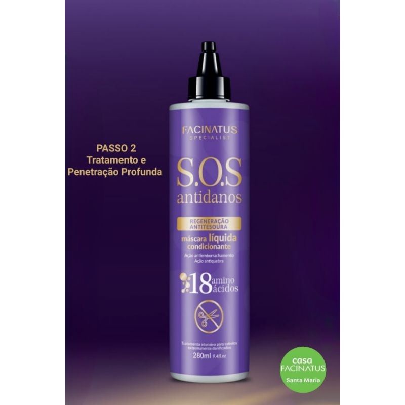 MÁSCARA LÍQUIDA CONDICIONANTE SOS ANTIDANOS 280ML